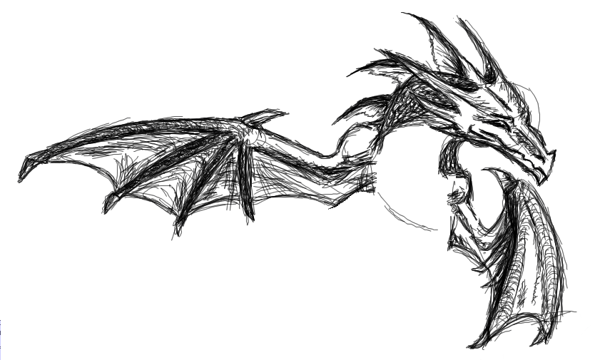 PChat Random Dragon Sketch