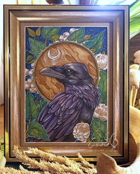 Waxing Crescent [ Crow ] Original for SALE