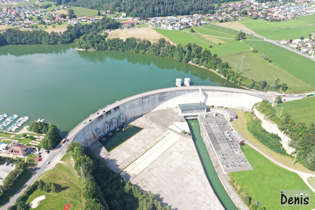 Barrage de Schiffenen by ByDenisDrone on DeviantArt