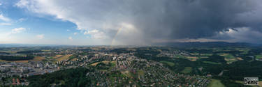 Storm and rainbow