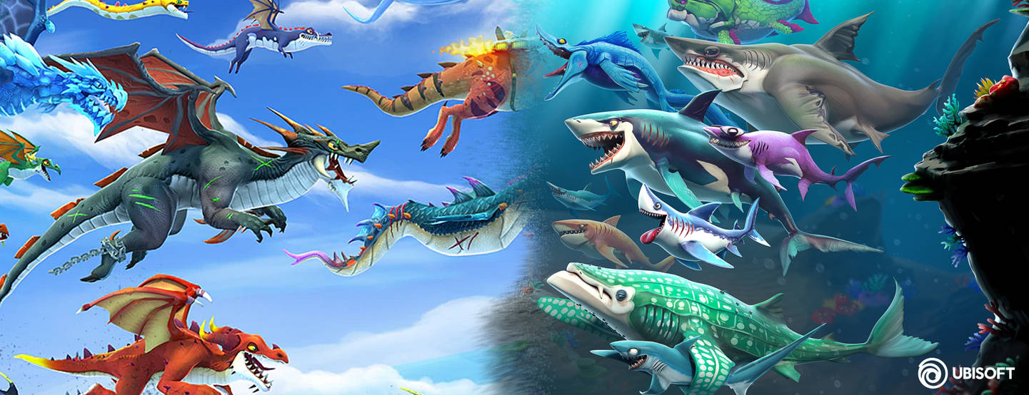 Dragons vs sharks WALLPAPER HD by glitchy1029 on DeviantArt