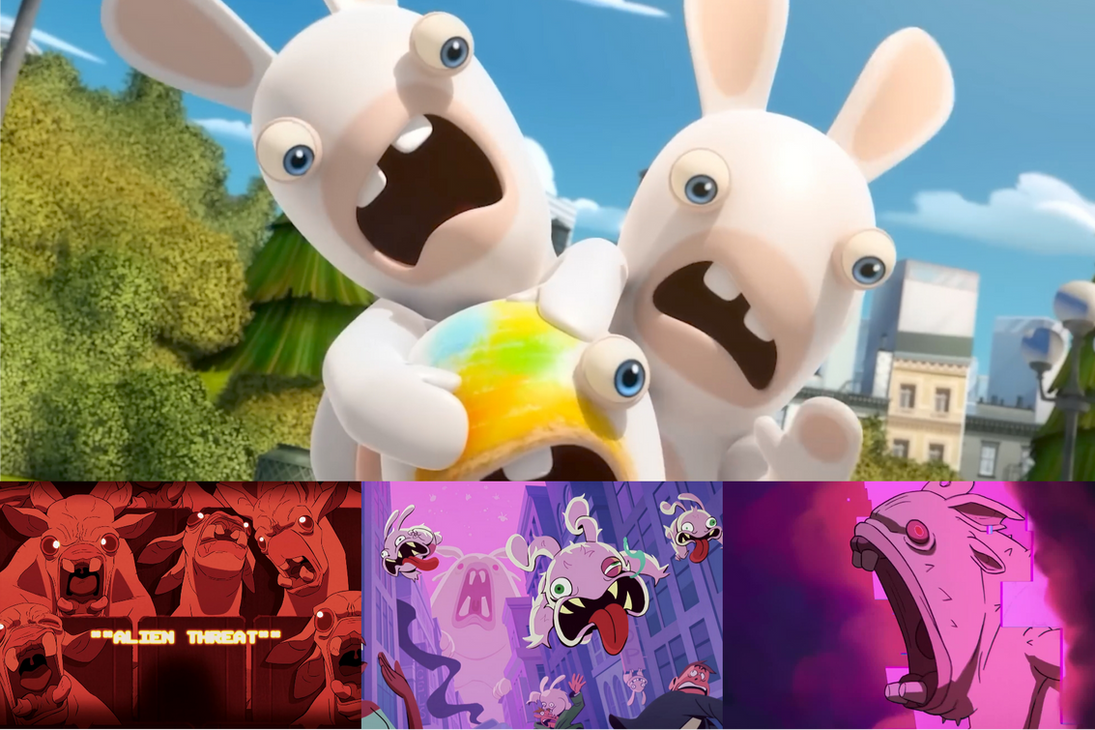 Rabbids reacts to their own monstrous designs by glitchy1029 on DeviantArt