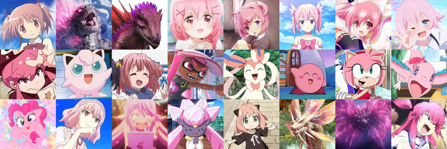 Pink Characters Icon Some pink characters by glitchy1029 on DeviantArt