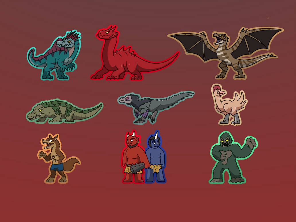 Chibi monsters by glitchy1029 on DeviantArt