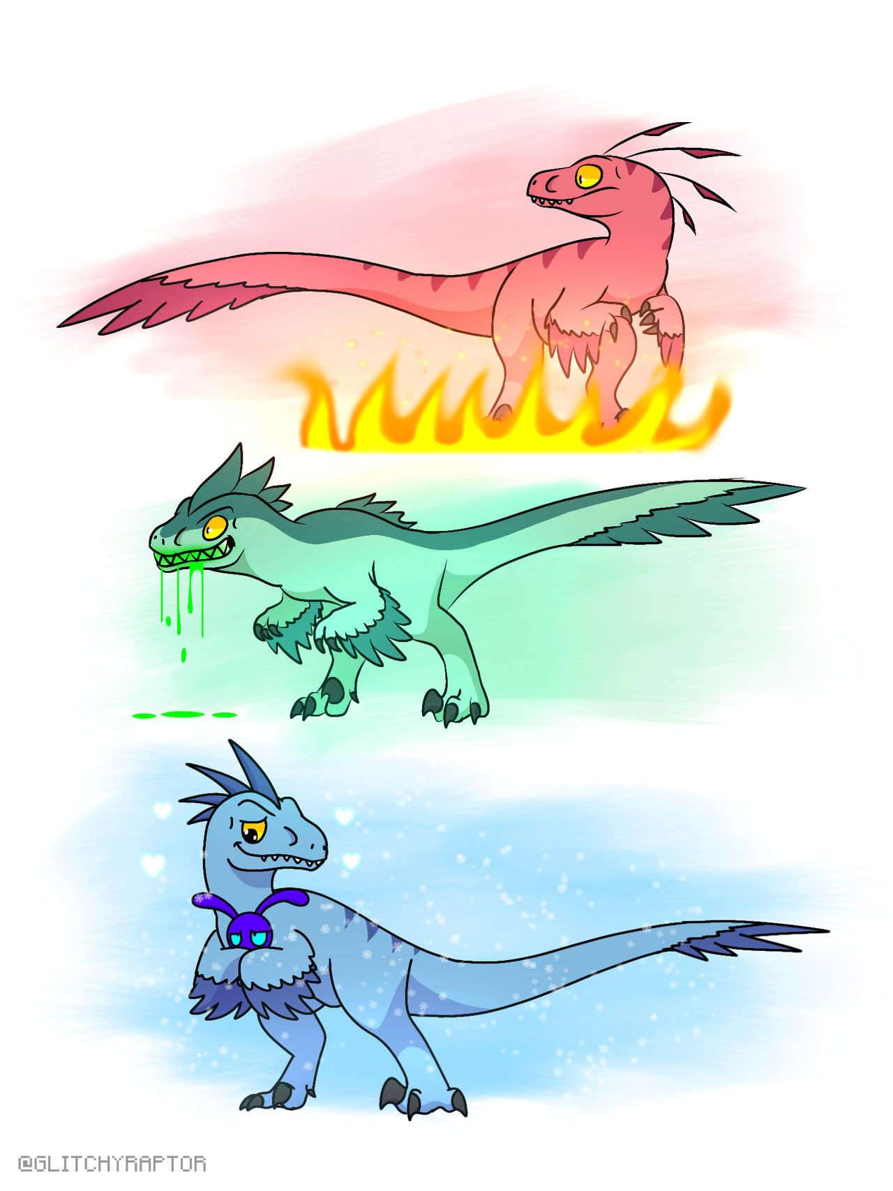 Raptor ocs doodles by glitchy1029 on DeviantArt