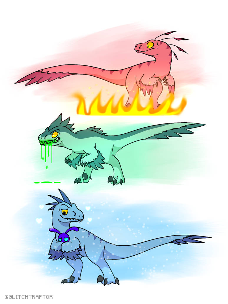 Indigo Raptor Deviantart Raptor ocs doodles by glitchy1029 on DeviantArt