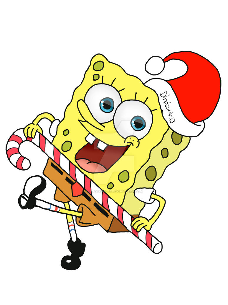 Spongebob Squarepants, christmas style by Dinotomic13 on DeviantArt
