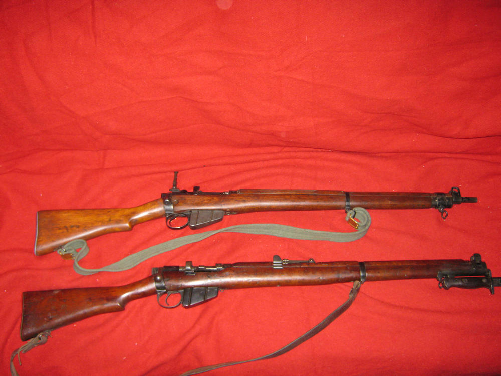 WWI and II Enfield rifles