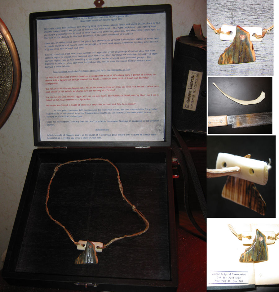 Fetish of Crom (Human Bone and Mammoth Ivory) by vonmeer