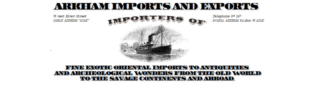 Arkham Imports And Exports Letterhead (Paper Prop) by vonmeer