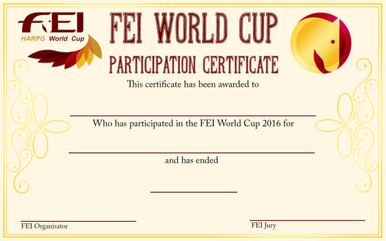 FEI Participation Certificate