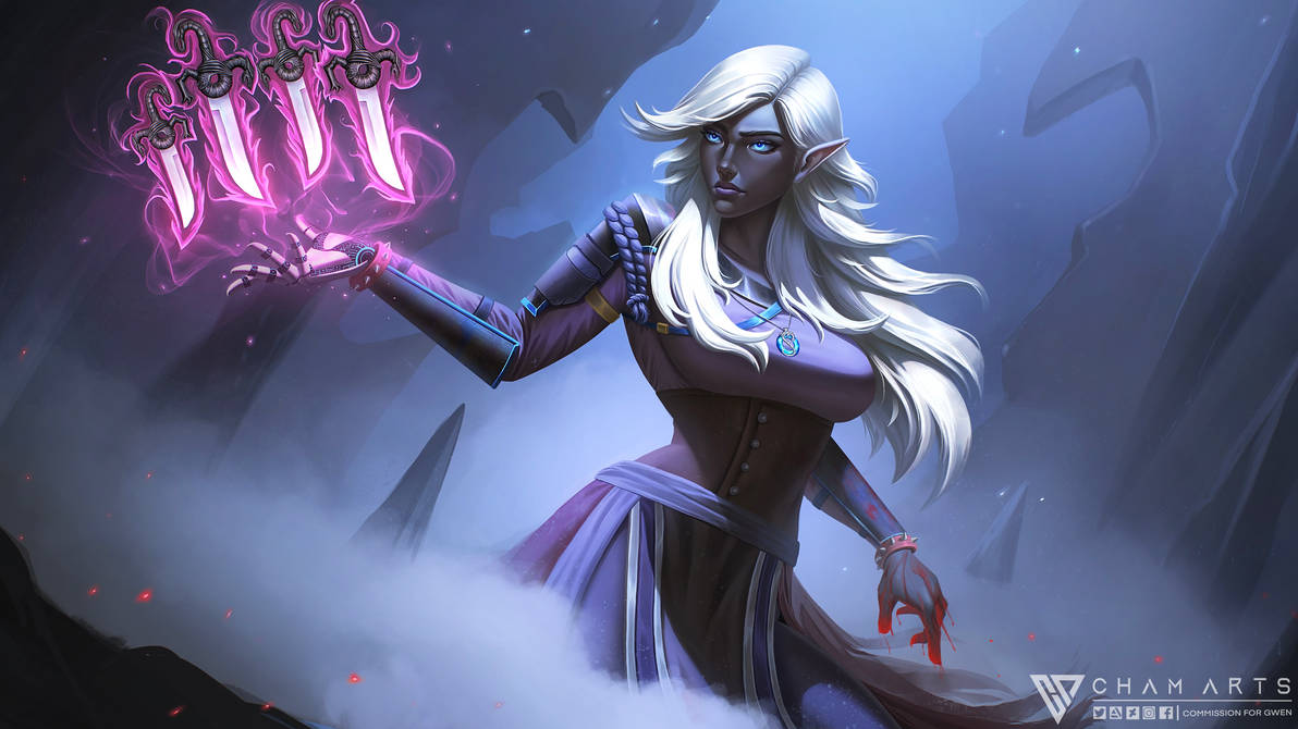 DND Drow Rogue OC Commission By Cham98 On DeviantArt Dnd drow rogue oc commission by cham98 on deviantart