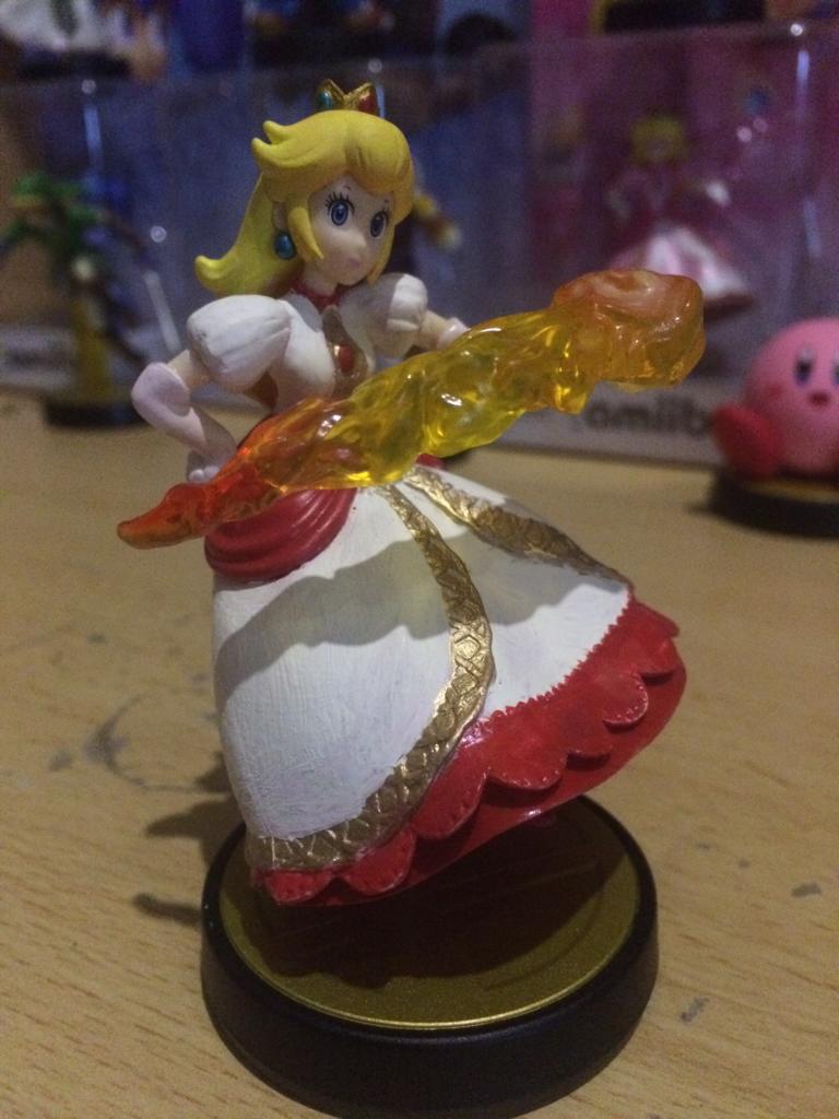 Custom Princess Peach Fire Flower amiibo