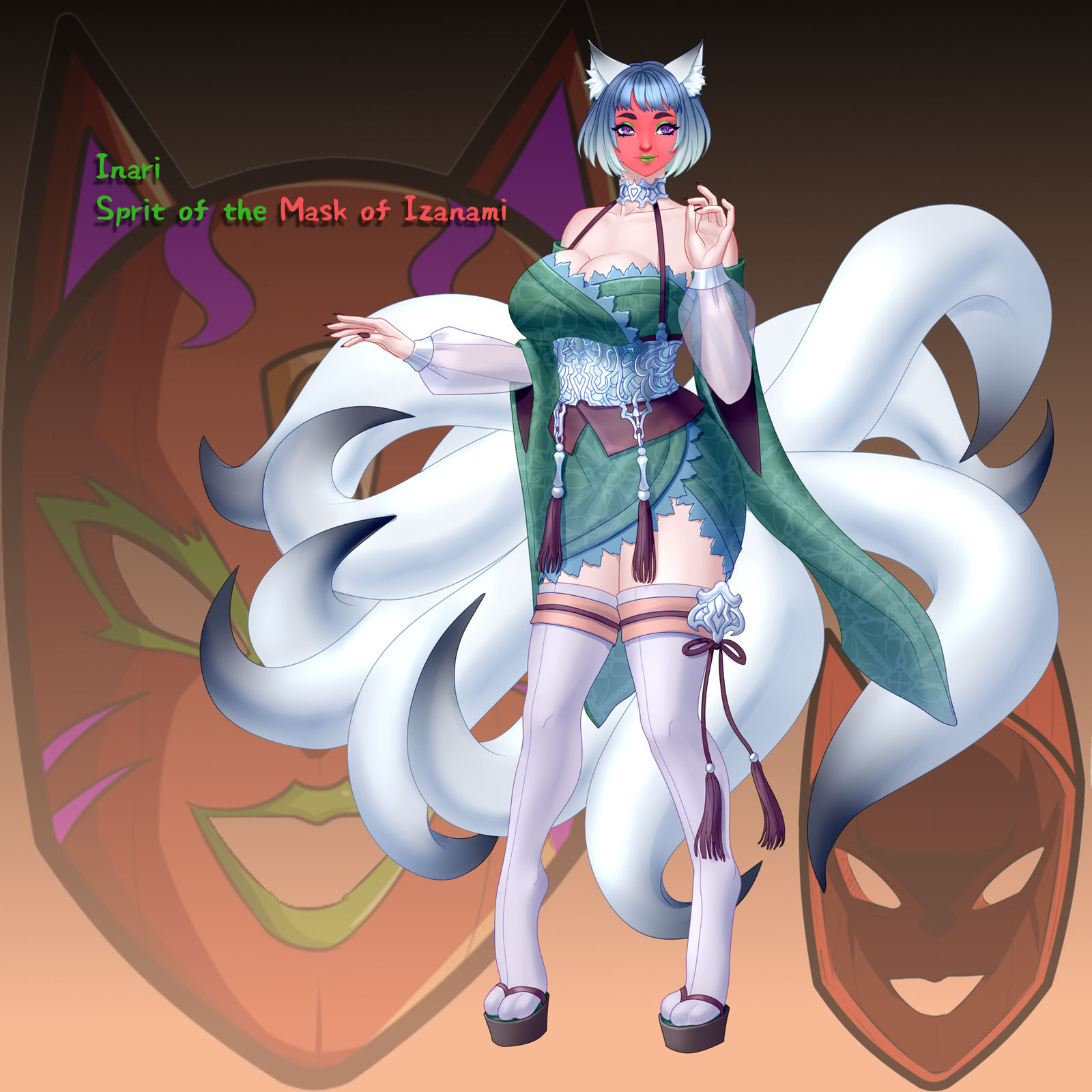 Spirit Of The Mask Of Izanami Inari By Yoshi92 On Deviantart