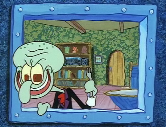 squidward's cake-face