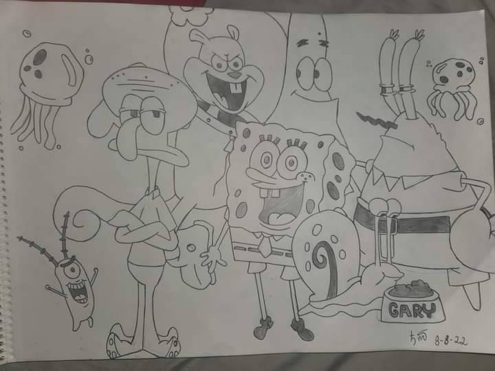 The SpongeBob Gang by ArtisticSloth7 on DeviantArt