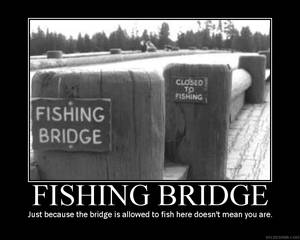 Fishing Bridge Poster