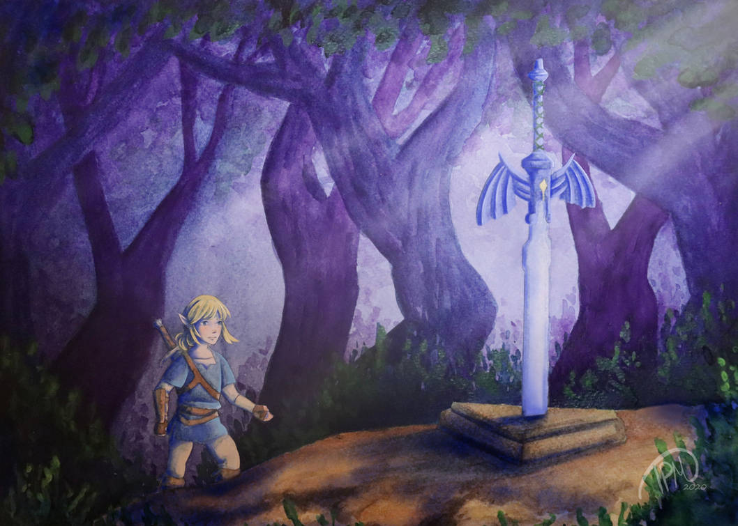 Link and the Master Sword by TrennasArtStudio on DeviantArt
