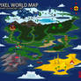 Pixel world map