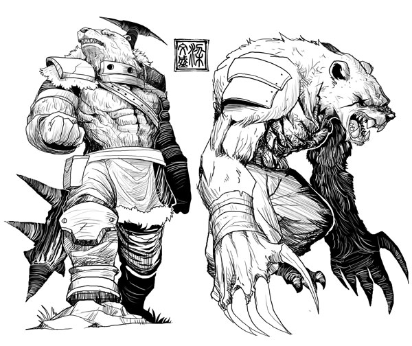 Werebear by Wenart on DeviantArt