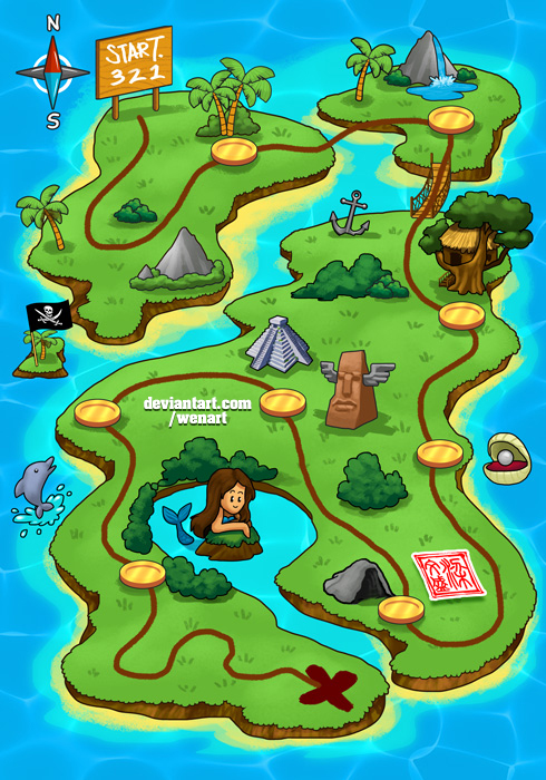 Children treasure map by Wenart on DeviantArt Children treasure map by Wenart on DeviantArt
