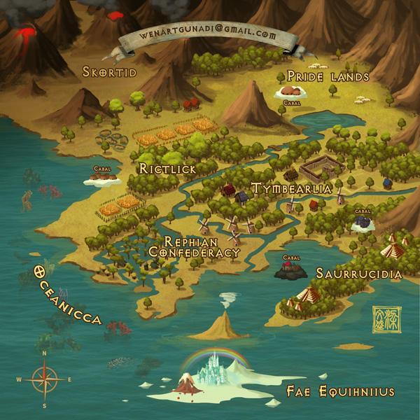 Map illustration by Wenart on DeviantArt