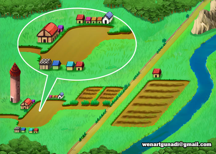 Beast Kin Village Map village map by Wenart on DeviantArt