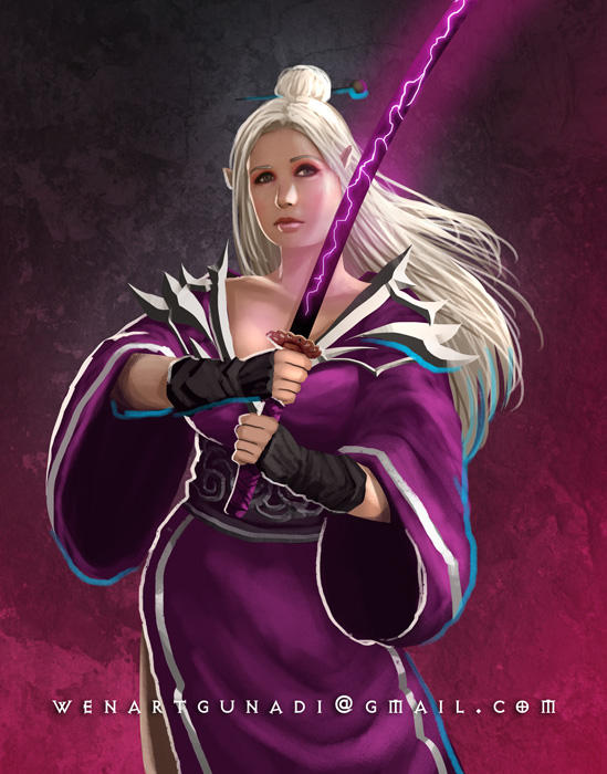 female samurai by Wenart on DeviantArt