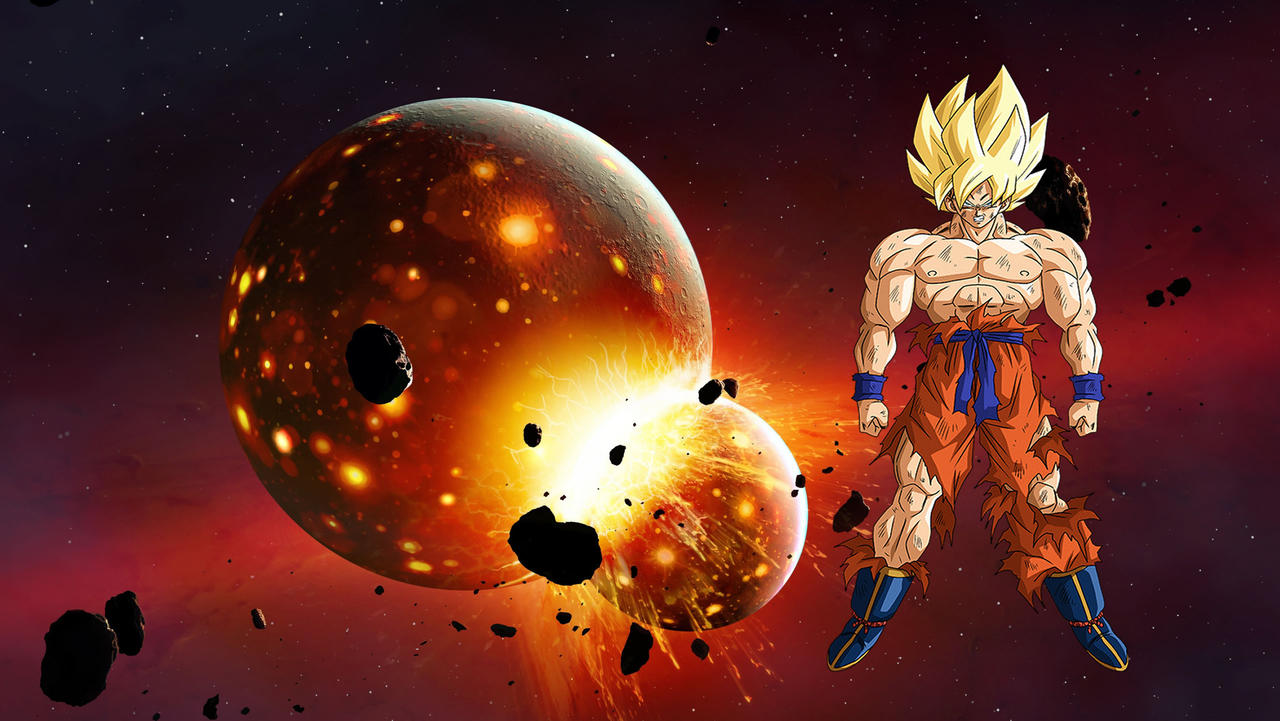 Goku Exploding goku destroy namek by salamy82 on DeviantArt