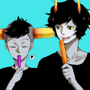 Homestuck: Gamtav Popsicle