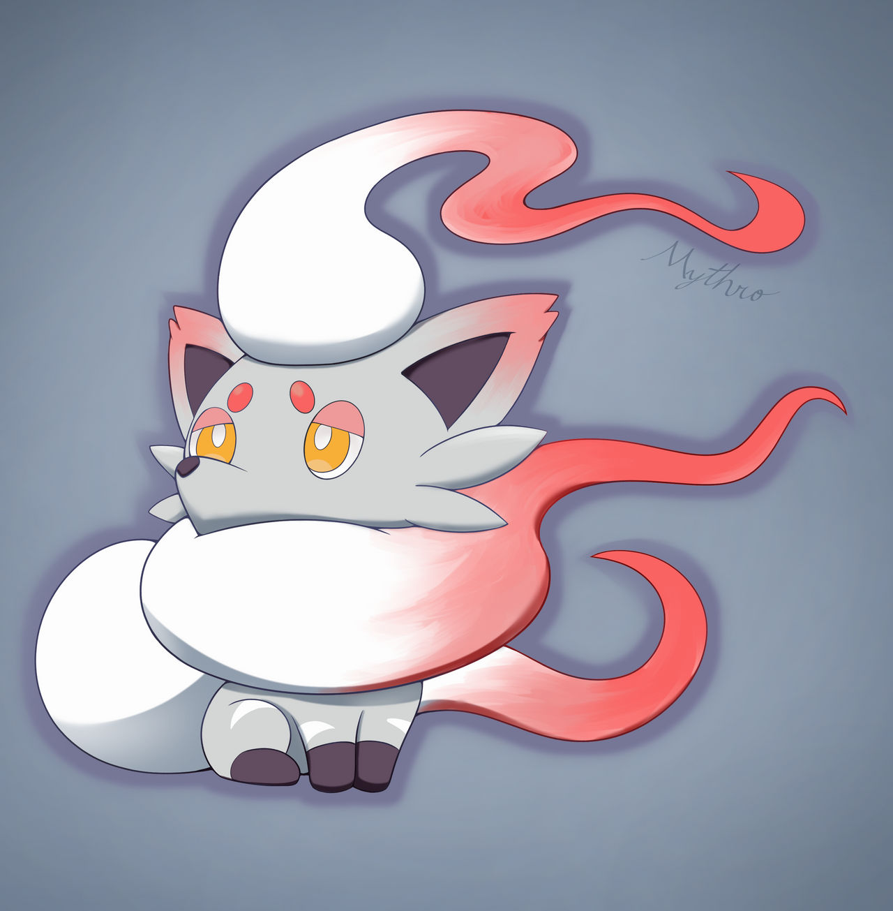 Hisuian Zorua by Mythro on DeviantArt