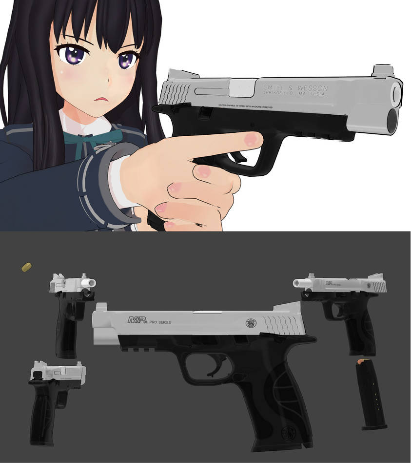 MP9L Takina's Gun MMD model DL by kuraTd on DeviantArt