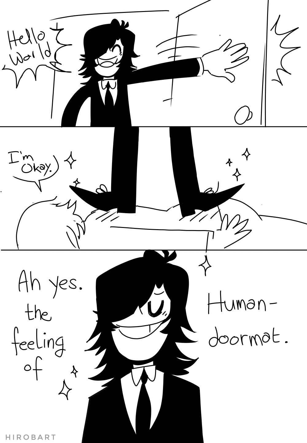 Human doormat (comic) by HirobArt on DeviantArt Human doormat (comic) by HirobArt on DeviantArt
