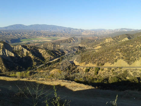 Highway 33 into Cuyama Valley California