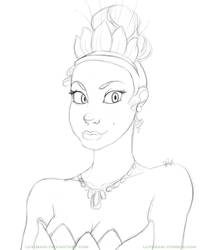 Princess Tiana Doodle