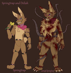 Springtrap and Deliah fanart