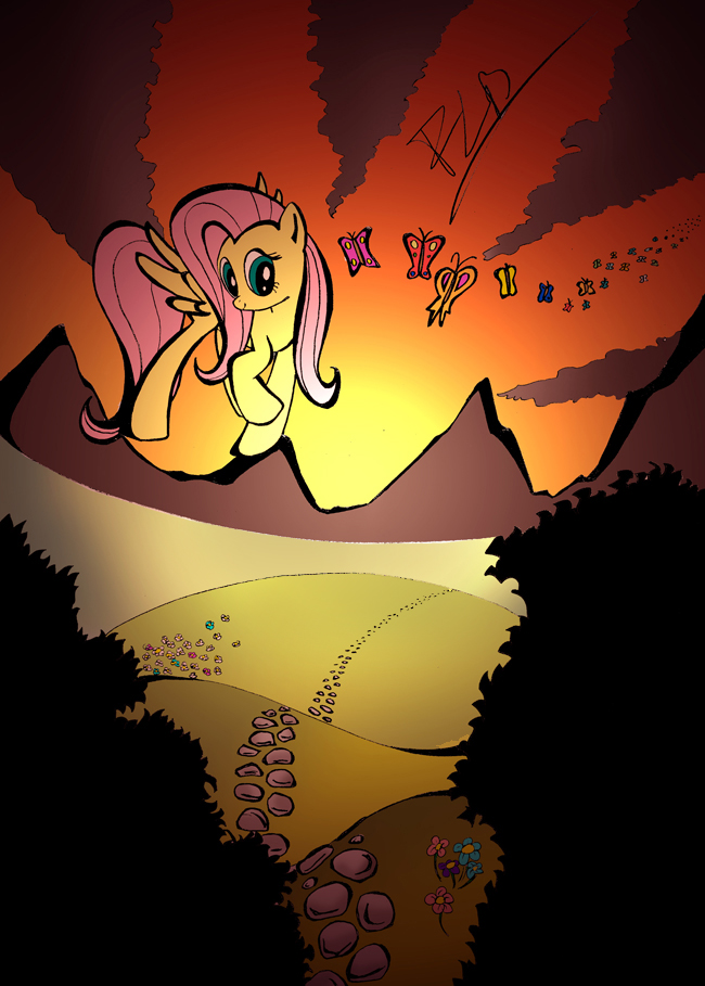 Sunset in Ponyville