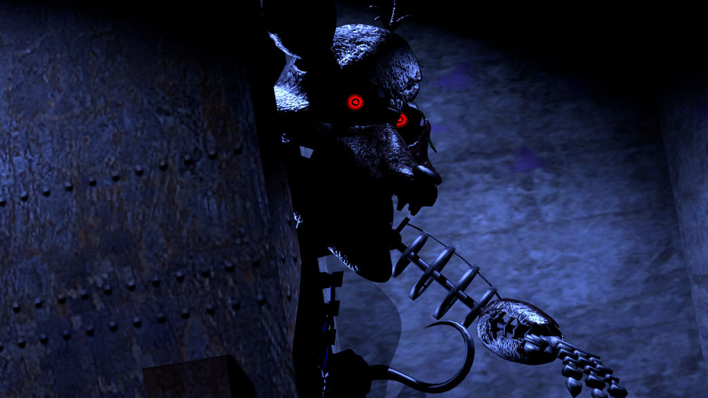 Ignited Foxy in the fnaf 2 burnt pizzeria by SFM3639 on DeviantArt