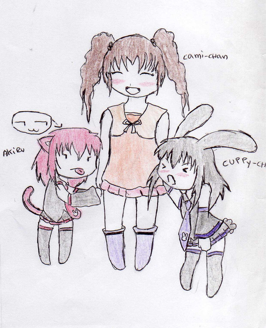 akiru,cami y cuppy