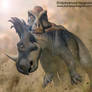 Zhuchengtyrannus hunting a Sinoceratops