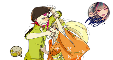 Souda Kazuichi vs Hiyoko Saionji render