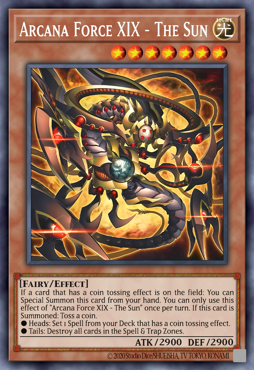 arcana cards yugioh Force 0 - The Fool - SGX4-ENB02 - Common Destroy all monsters on the field. Arcana Force XIX - The