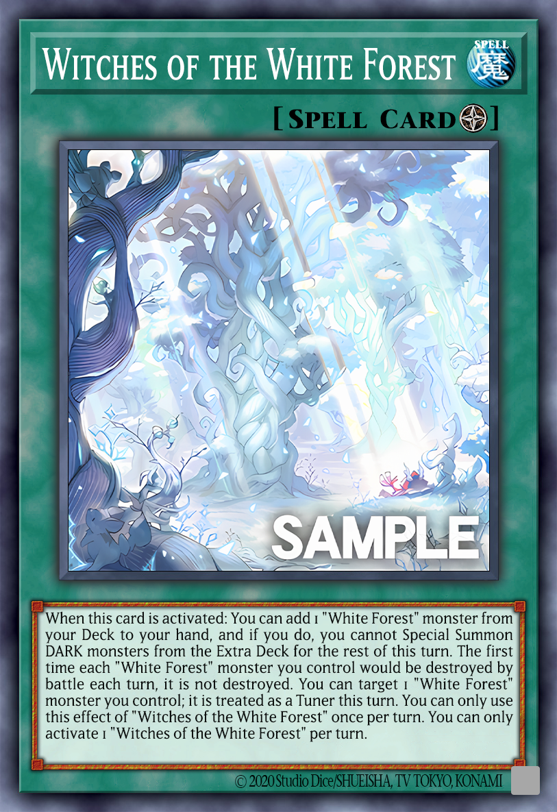 white woods deck yugioh INFO-JP058 Legend of the (R) OCG: SUDA - White Forest