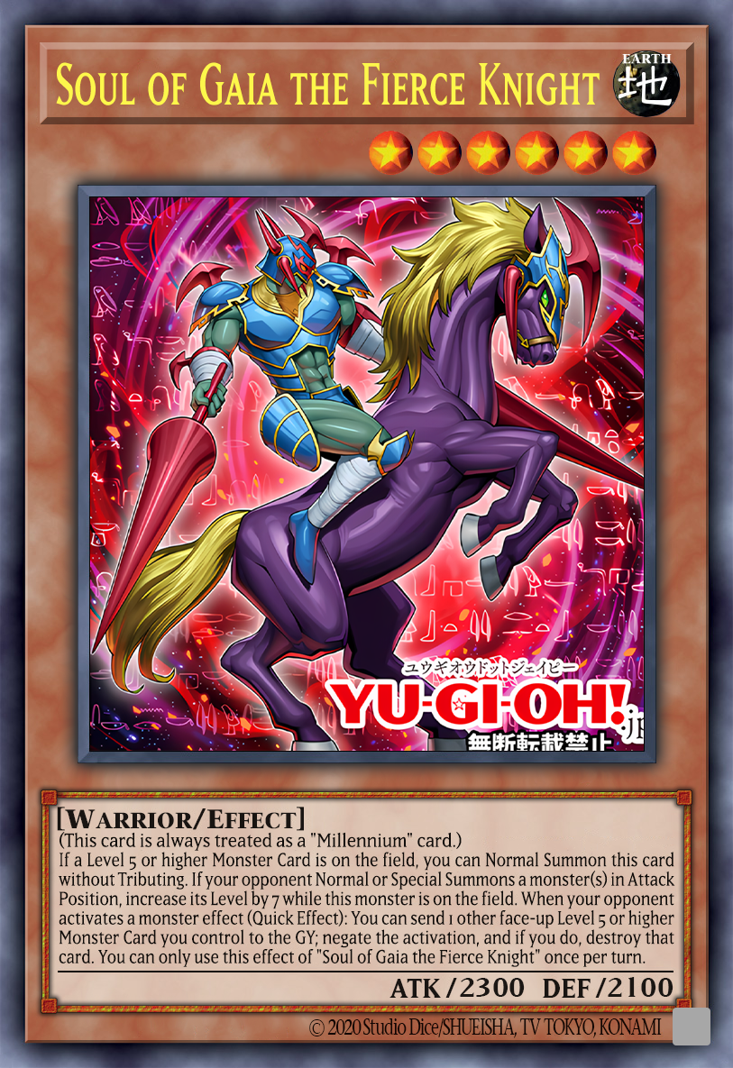 gaia the fierce knight yugioh card TRADING CARD GAME Gaia the Fierce Knight (bandai