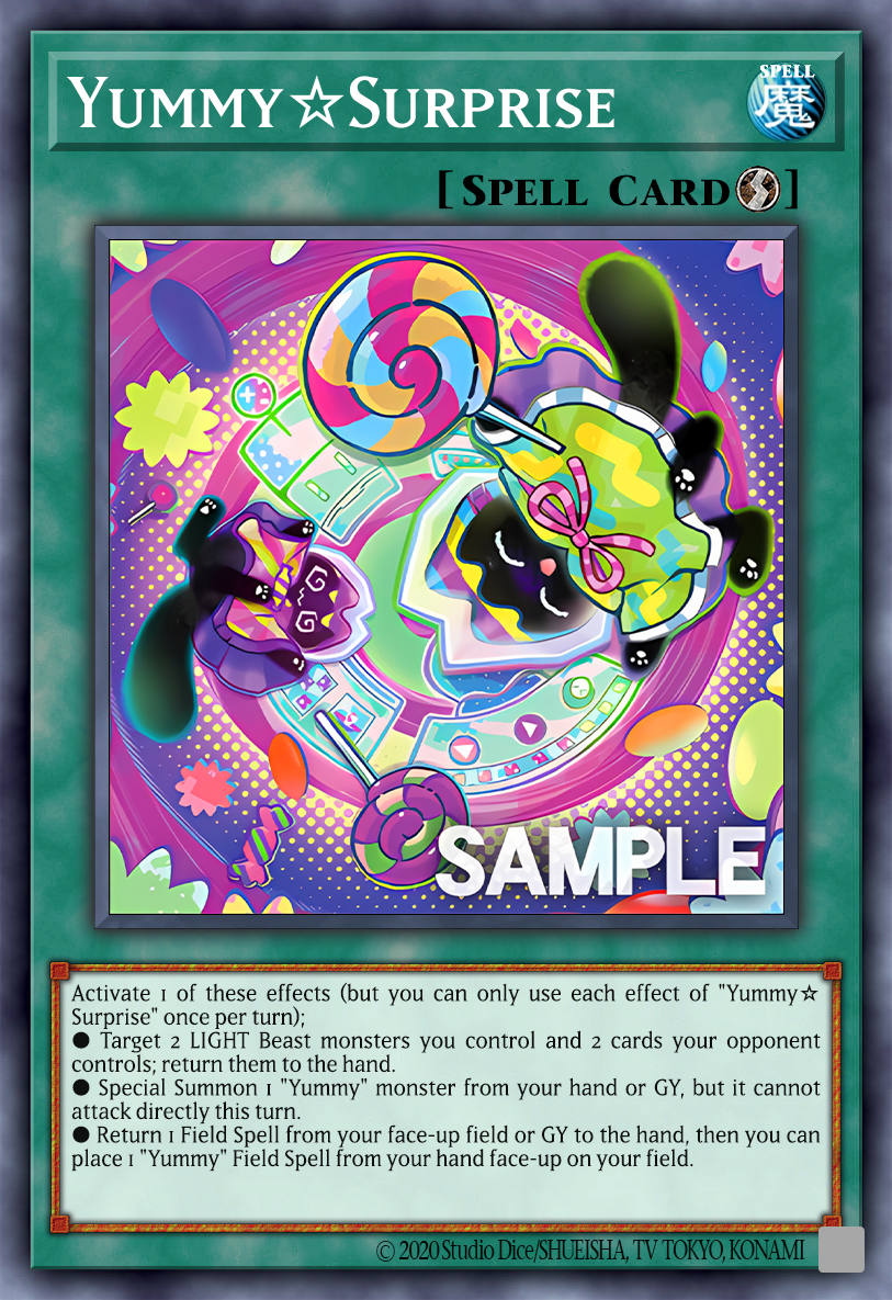 yugioh yummy cards DBJH-AE016 Cupsy?Yummy (SR) Rare Super Rare Yummyusment Acroquey card from Yu Lollipo Yummy UR