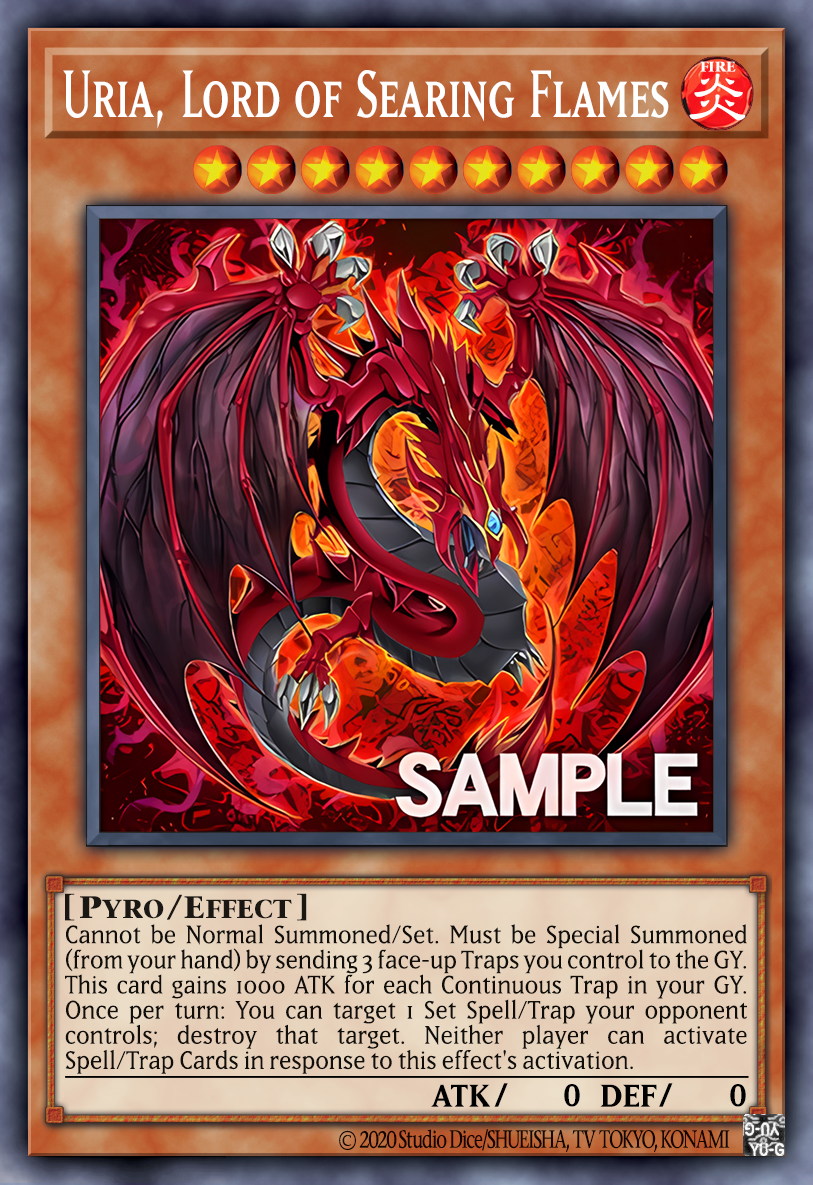 yugioh cards uria Legendary Collection 2 Single Card Uria, Lord of Searing Flames LC02-EN001 Ultra Rare Lord of Searing Flames once per turn Uria, Lord of Searing Flames