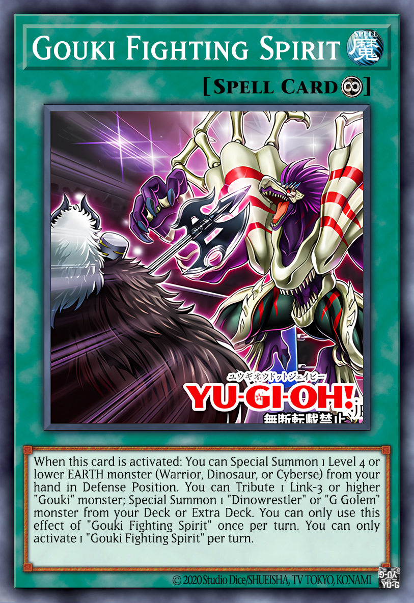 gouki cards yugioh Yu-Gi-Oh! - The Great Ogre - DUPO-EN073 - Ultra Rare - 1st Edition If this card is sent to the GY Gouki Fighting Spirit by TheHungDX