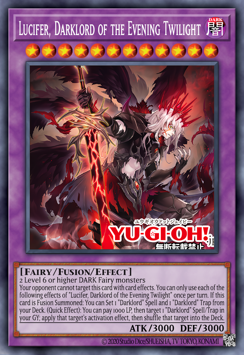 lucifer yugioh card Lucifer, Darklord of the Morning Star by AlanMac95 on DeviantArt