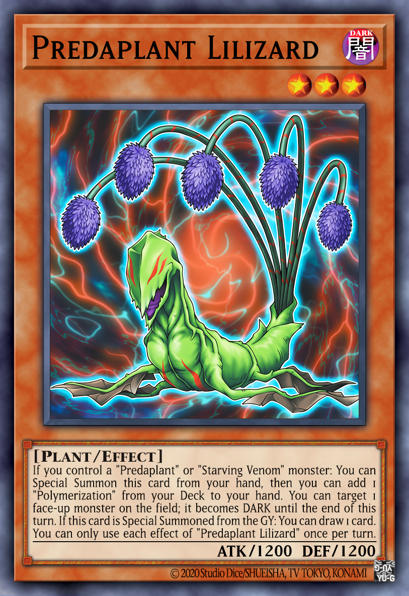 yugioh predaplant cards Yu-Gi-Oh! - Chlamydosundew - LED5-EN051 - Common - 1st Edition once each Predaplant Lilizard by TheHungDX on