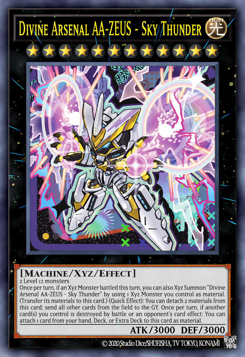 zeus yugioh card Divine Arsenal AA-ZEUS - Sky Thunder | Secret Rare | Orica PROXY